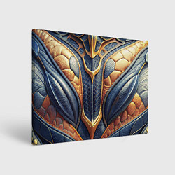 Картина прямоугольная Темная кожаная броня с желтой оплеткой