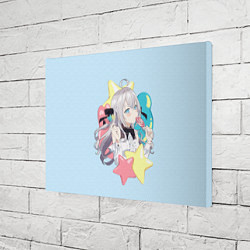 Холст прямоугольный Алиса - Аля иногда кокетничает со мной по-русски, цвет: 3D-принт — фото 2