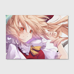 Холст прямоугольный Touhou Project Фландр Скарлет мило улыбается, цвет: 3D-принт — фото 2