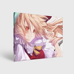 Холст прямоугольный Touhou Project Фландр Скарлет мило улыбается, цвет: 3D-принт