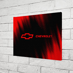 Холст прямоугольный Chevrolet - red gradient по-горизонтали, цвет: 3D-принт — фото 2