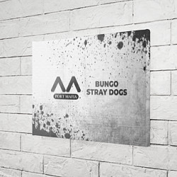 Холст прямоугольный Bungo Stray Dogs - white gradient по-горизонтали, цвет: 3D-принт — фото 2