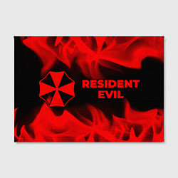 Холст прямоугольный Resident Evil - red gradient по-горизонтали, цвет: 3D-принт — фото 2