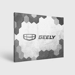 Холст прямоугольный Geely - white gradient по-горизонтали, цвет: 3D-принт