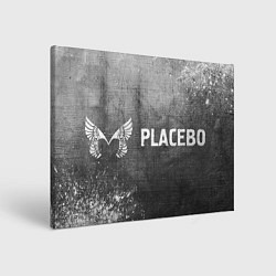 Холст прямоугольный Placebo - grey gradient по-горизонтали, цвет: 3D-принт