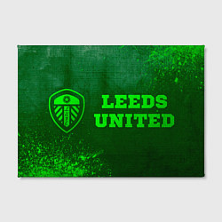 Холст прямоугольный Leeds United - green gradient по-горизонтали, цвет: 3D-принт — фото 2