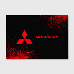 Холст прямоугольный Mitsubishi - red gradient по-горизонтали, цвет: 3D-принт — фото 2