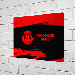 Холст прямоугольный Tomodachi Game - red gradient по-горизонтали, цвет: 3D-принт — фото 2