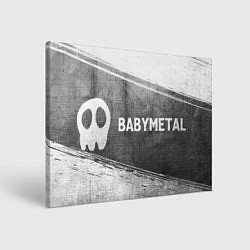 Холст прямоугольный Babymetal - grey gradient по-горизонтали, цвет: 3D-принт