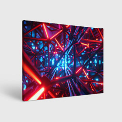 Холст прямоугольный Неоновые трубки, цвет: 3D-принт