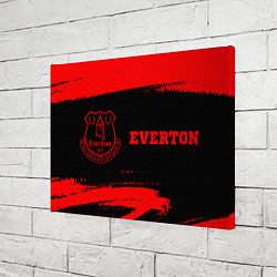 Холст прямоугольный Everton - red gradient по-горизонтали, цвет: 3D-принт — фото 2