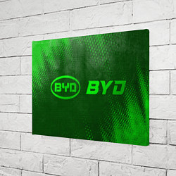 Холст прямоугольный BYD - green gradient по-горизонтали, цвет: 3D-принт — фото 2