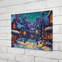 Холст прямоугольный Глубокая зимняя ночь перед рождеством, цвет: 3D-принт — фото 2
