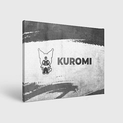 Холст прямоугольный Kuromi - white gradient по-горизонтали, цвет: 3D-принт