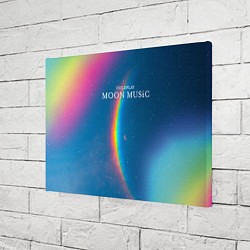Холст прямоугольный Moon music Coldplay, цвет: 3D-принт — фото 2