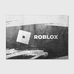 Холст прямоугольный Roblox - grey gradient по-горизонтали, цвет: 3D-принт — фото 2