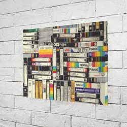 Холст прямоугольный Видеокассеты vhs, цвет: 3D-принт — фото 2