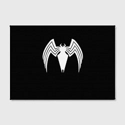 Холст прямоугольный Venom - spider logo, цвет: 3D-принт — фото 2