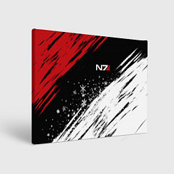 Холст прямоугольный Mass Effect - Merry Christmas, цвет: 3D-принт