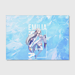 Холст прямоугольный Эмилия Re:Zero, цвет: 3D-принт — фото 2