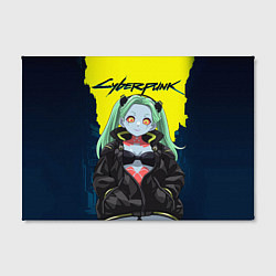 Холст прямоугольный Ребекка - cyberpunk, цвет: 3D-принт — фото 2