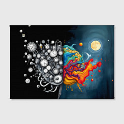 Холст прямоугольный Креативный мозг, цвет: 3D-принт — фото 2