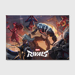 Холст прямоугольный Персонажи Marvel rivals, цвет: 3D-принт — фото 2