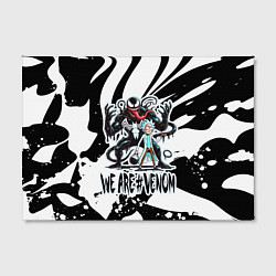 Холст прямоугольный Rick Sanchez - we are Venom meme, цвет: 3D-принт — фото 2