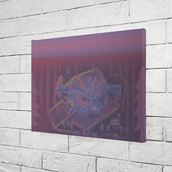 Холст прямоугольный Домик в лесу, цвет: 3D-принт — фото 2