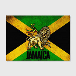 Холст прямоугольный Jamaica lion flag, цвет: 3D-принт — фото 2