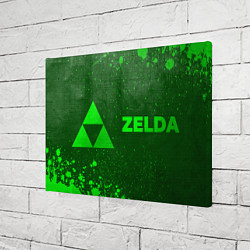 Холст прямоугольный Zelda - green gradient по-горизонтали, цвет: 3D-принт — фото 2