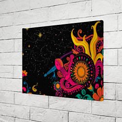 Холст прямоугольный Psychedelic abstract art, цвет: 3D-принт — фото 2