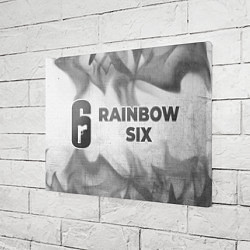 Холст прямоугольный Rainbow Six - white gradient по-горизонтали, цвет: 3D-принт — фото 2