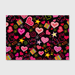 Холст прямоугольный Love, цвет: 3D-принт — фото 2