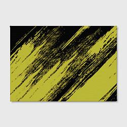 Холст прямоугольный The color is black and yellow, цвет: 3D-принт — фото 2