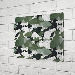 Холст прямоугольный Зеленый фактурный камуфляж, цвет: 3D-принт — фото 2
