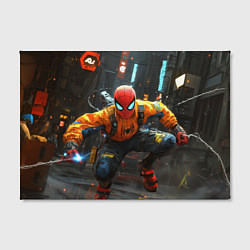 Холст прямоугольный Человек паук бежит, цвет: 3D-принт — фото 2