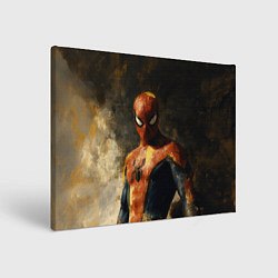 Холст прямоугольный Человек-паук портрет, цвет: 3D-принт