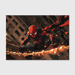 Холст прямоугольный Человек паук скользит, цвет: 3D-принт — фото 2