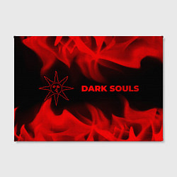 Холст прямоугольный Dark Souls - red gradient по-горизонтали, цвет: 3D-принт — фото 2