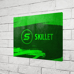 Холст прямоугольный Skillet - green gradient по-горизонтали, цвет: 3D-принт — фото 2