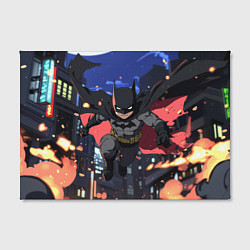 Холст прямоугольный Злой Бэтмен в полете, цвет: 3D-принт — фото 2