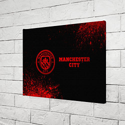 Холст прямоугольный Manchester City - red gradient по-горизонтали, цвет: 3D-принт — фото 2