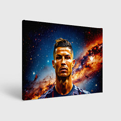 Холст прямоугольный Криштиану Роналду в космосе, цвет: 3D-принт