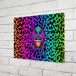 Холст прямоугольный Кактус инопланетянин, цвет: 3D-принт — фото 2