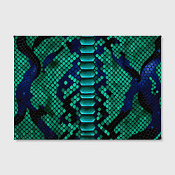 Холст прямоугольный Кожа зеленой змеи, цвет: 3D-принт — фото 2