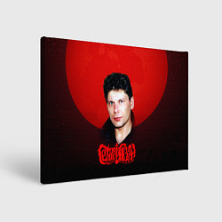 Холст прямоугольный Юрий Клинских красная луна, цвет: 3D-принт