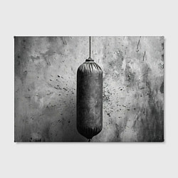 Холст прямоугольный Серая боксерская груша, цвет: 3D-принт — фото 2