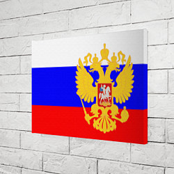 Холст прямоугольный Герб с Флагом России, цвет: 3D-принт — фото 2