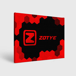 Холст прямоугольный Zotye - red gradient по-горизонтали, цвет: 3D-принт